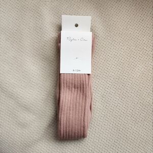 Rylee + Cru Solid Ribbed Tights